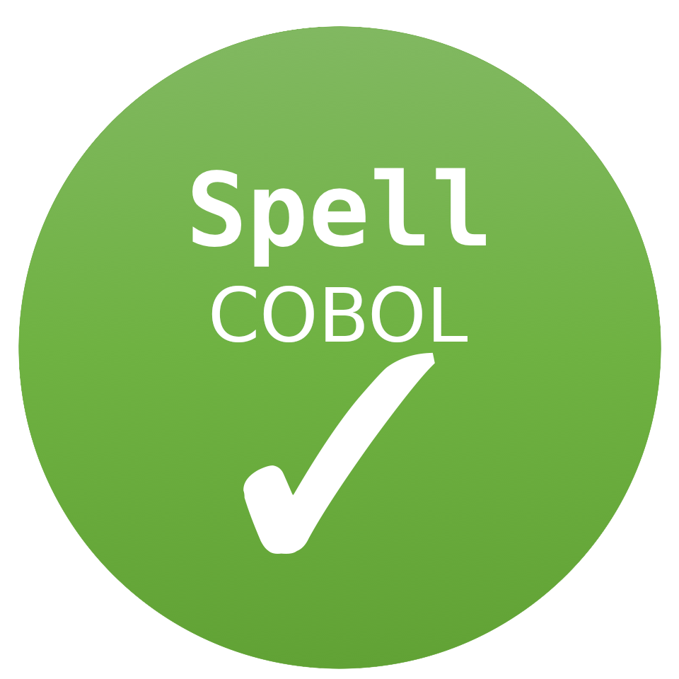 COBOL Language Dictionary - Code Spell Checker